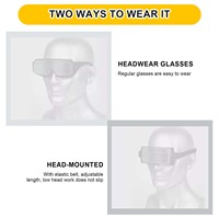 Lunettes de soudage auto-assombrissantes Boasta, lunettes de soudage à énergie solaire, lentilles à couleurs réelles, protection oculaire de soudage réglable