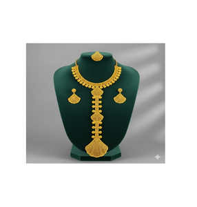 Collier pour femmes plaqué or 24 carats, bijoux élégants à porter au quotidien avec un design intemporel pour les femmes modernes et élégantes d'Inde - Product Image 6