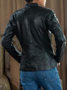 Women's High Quality Sheep Skin <b>Leather</b> Quilted <b>Jacket</b> Winter Fashion <b>Faux</b> Cotton Custom Made <b>Plus</b> <b>Size</b> Motorbike Street Button - Product Image 5