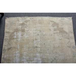 Tapis Vintage en laine turque moderne Beige surdimensionné 37X73 pieds tissage plat Patchwork motif pour décorations de salon Latex - Product Image 5