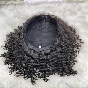 Perruque Lace Closure 13x4, Densité 200, Cheveux Humains Vietnamiens Remy Ondulés Profonds, Qualité Supérieure, Sans Produits Chimiques, Extensions de Cheveux Fabriquées à la Machine - Product Image 6