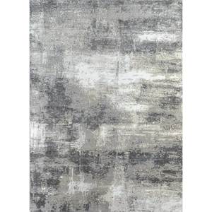 Uvenuti Abstract Pattern Wool & Bamboo Silk Rug Grey & <b>Black</b> Hand Knotted for Home Use-Model (1550(Cs-01)) - Product Image 1