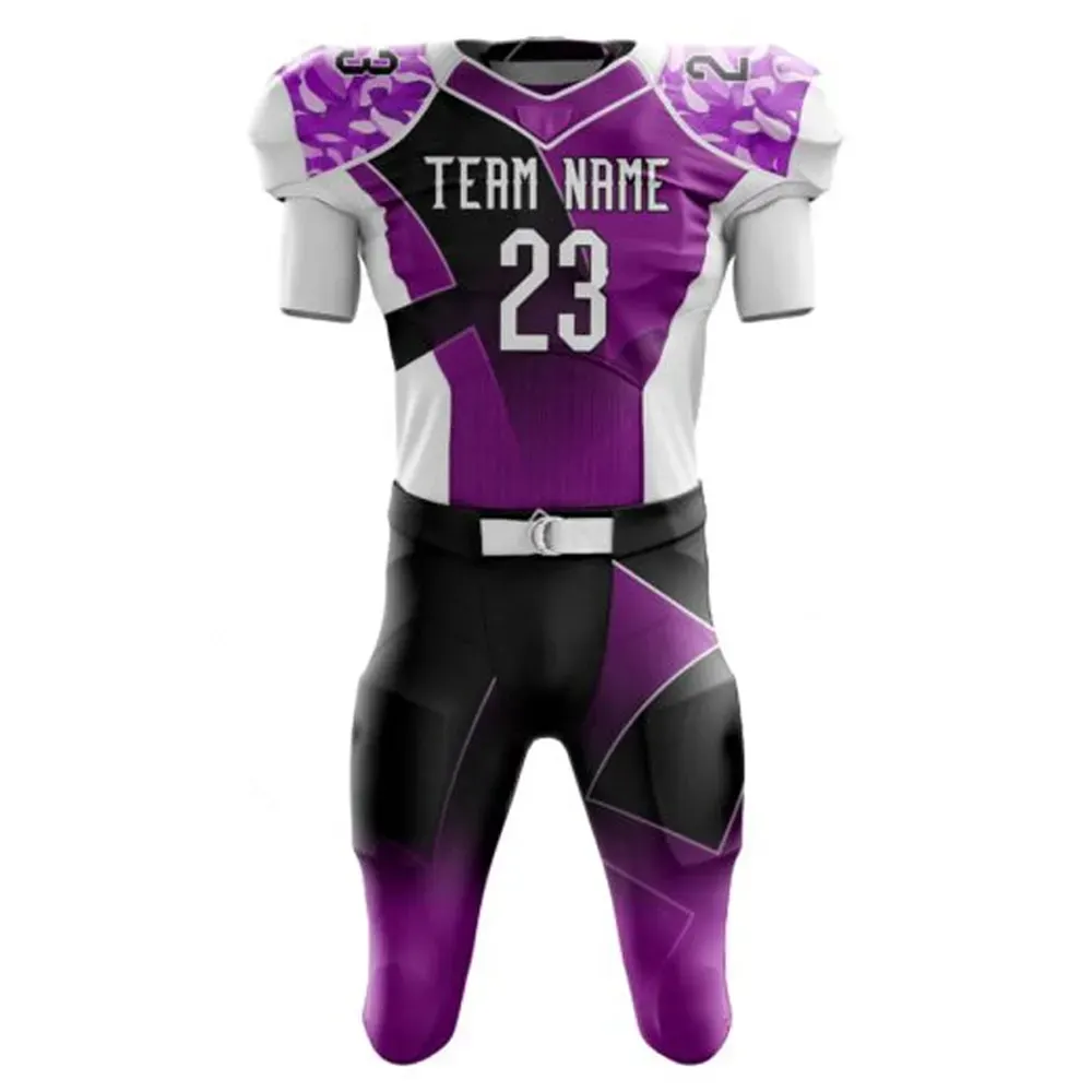 2024 New High Quality Custom Youth American Football Uniforms Tackle Twill Embroidered and Sublimated Football Uniforms