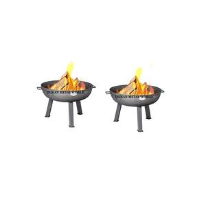 Nuevo y elegante pozo de fuego de hierro puro de alta calidad de color negro con póker para el hogar y el jardín de Indian Metal World - Product Image 5