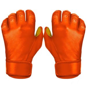 Logo personnalisé Meilleurs gants de frappeur de baseball à manchette courte Professionnels en vrac Vente en gros Gants de frappeur en cuir véritable pour jeunes adultes - Product Image 2