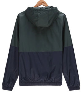 Veste coupe-vent légère pour homme avec logo et impression personnalisés, respirante, imperméable, avec capuche, pour les activités de plein air, décontractée - Product Image 5