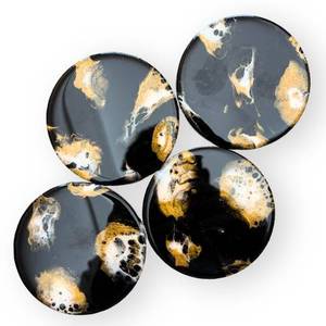 Vente en gros sous-verre en résine pour expositions de taille personnalisée fait à la main meilleure qualité nouveauté produit boissons décoration de table tapis et tampons - Product Image 4