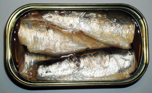 Sardines en conserve TITUS à l'huile végétale 125g, boîte rouge, poisson en conserve, procédé de conservation des fruits de mer, variété de sardines en conserve à l'huile - Product Image 3