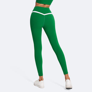 Por encargo cintura elástica Yoga Leggings mujeres de cintura alta mallas de entrenamiento al por mayor push up fitness yoga medias transpirables - Product Image 4