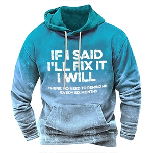 Sweat à capuche décontracté pour homme de qualité supérieure, en molleton 100% coton, brodé sur mesure, écologique, respirant et élégant - Product Image 3