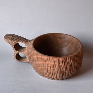 Nordic Style Coco Palm Wooden <b>Tea</b> <b>Set</b> Custom Logo with Pot and Tray Made Dinning Wood Coffee & <b>Tea</b> <b>Cup</b> <b>Sets</b> - Product Image 3