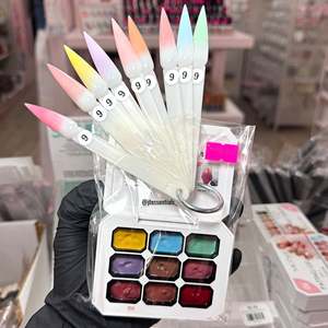 พาเลทเจลสร้างเล็บเนื้อครีม 9 สี A10jet Pat Pat สำหรับเพ้นท์เล็บ - Product Image 1