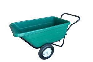Carretilla de Polietileno de Alta Resistencia para Bañera TC3089, Rueda Neumática Lisa, Súper Capacidad de Carga, Fabricada en Plástico para Jardín, Granja e Industria - Product Image 2