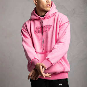 Sudaderas lisas Unisex de alta calidad al por mayor con logotipo bordado personalizado de gran tamaño para hombres 2024 - Product Image 2