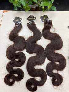 Cuticle Aligned Vietnamese Human Hair 100% Remy Weft Hair Extension Double Drawn high quality - Product Image 3