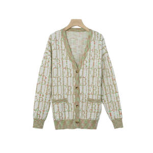 Pull cardigan à double boutonnage chaud d'hiver, 100% laine, coupe décontractée, vêtements d'extérieur - Product Image 6