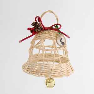 Hochet en rotin écologique anneau de cloche en osier artisanat ornement suspendu décoration de la maison de noël décor d'événement de fête de mariage - Product Image 6