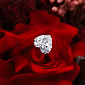 IGI certifié VS1 clarté en forme de coeur diamants CVD cultivés en laboratoire F couleur fiançailles mariage bijoux fins diamants en vrac - Product Image 2