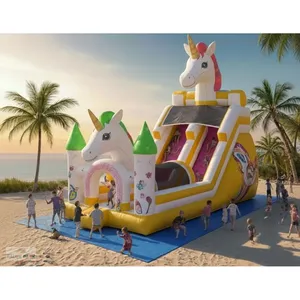 Tobogán Inflable Gigante de Jirafa para Parque de Diversiones - Product Image 2