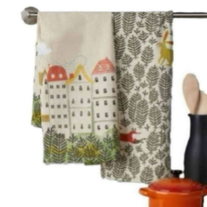 Custom Floral Home Textiles Disposable Organic Cotton Quick-Dry <b>Kitchen</b> <b>Towel</b> Tea <b>Towel</b> Sustainable Logo Print Woven Gift - Product Image 5