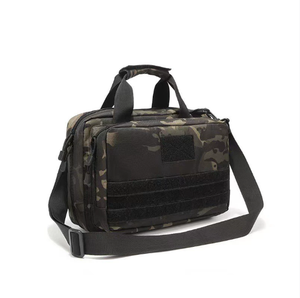 Sac à bandoulière tactique d'extérieur, fermeture éclair, imperméable, polyester perlé, Molle, compartiment pour ordinateur portable, documents, trousse de premiers soins, sac à main - Product Image 6