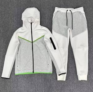 Conjunto de ropa deportiva con logotipo personalizado, pantalones de jogging multicolores, traje transpirable para gimnasio, sudaderas con capucha, chándal de talla grande para hombres y adultos - Product Image 5