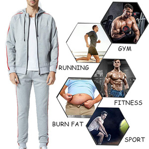 Survêtements en polyester pour hommes Ensemble de 2 pièces personnalisé Ensemble de jogging de piste vierge avec marque privée Ensemble de pantalons de survêtement et de sweats à capuche pour hommes - Product Image 6
