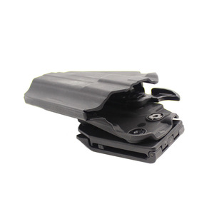 ซองปืนพกแบบดึงเร็ว Universal <span class=keywords><strong>Tactical</strong></span> Quick Pull Gun <span class=keywords><strong>Holster</strong></span> P1 ผลิตจากพลาสติกและเหล็ก พร้อมปลอกคาดเอวและกระเป๋าพกพาสำหรับการล่าสัตว์และใช้งานด้านความปลอดภัย - Product Image 4