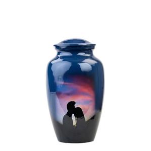 Urna de cremación hecha a mano para cenizas humanas Urna de entierro personalizada grande para cenizas de perros - Product Image 5