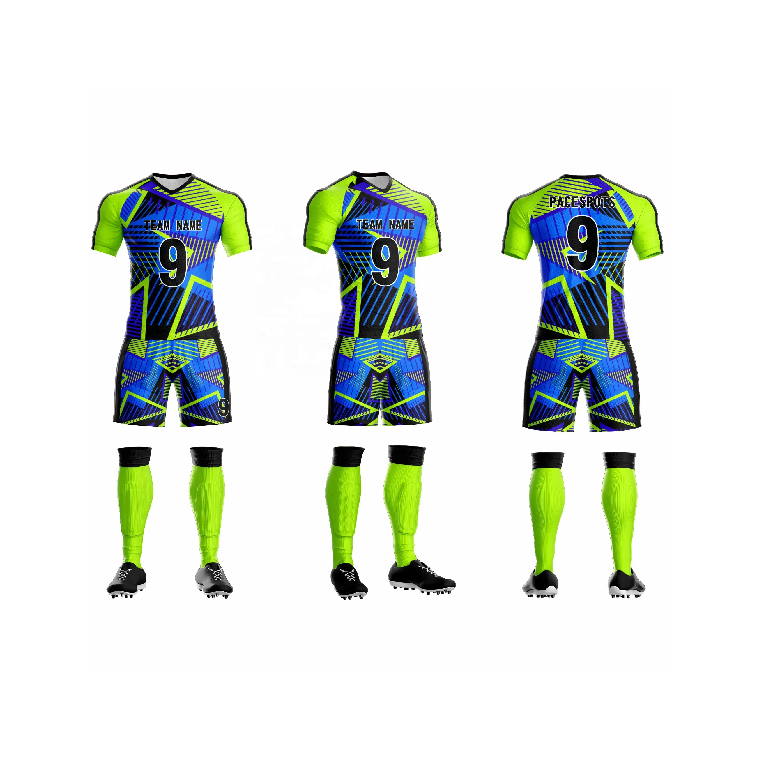 Premium özel futbol takımı gömlek spor giyim kitleri 2023 yüceltilmiş futbol forması