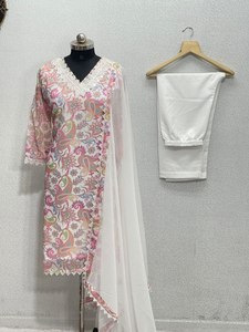 เสื้อผ้าลำลองดีไซน์ใหม่ ผ้าจอร์เจตต์เทียมเนื้อหนา พิมพ์ลายดิจิตอลแฟนซี ทอแบบพิเศษ ใส่ได้ทุกฤดู สำหรับผู้หญิง - Product Image 4