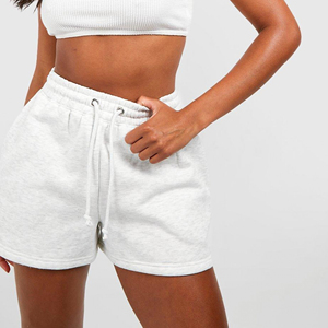 Shorts de sport pour femmes, taille haute, respirants, à séchage rapide, avec fermeture à boutons, style décontracté, taille élastique pour la course à pied - Product Image 2