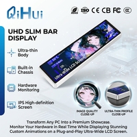 Écran secondaire USB 9,16 pouces pour boîtier PC, moniteur matériel, écran IPS, panneau de capteur AIDA64, tableau de bord d'ordinateur, usine OEM