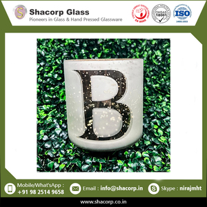 Alphabet de mercure d'approvisionnement direct d'usine avec verre de bougie en feuille d'or disponible à un prix abordable - Product Image 2