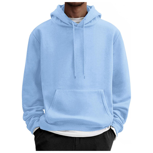 New High Quality Custom Logo 400gsm Heavyweight Winter Soft 100% Cotton Anti-Pilling Oversized Plus Size <b>Men's</b> Hoodie Printing - Product Image 1