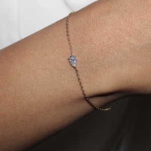 Pulsera de Moissanita en Forma de Pera de 0.26 ctw al por Mayor en Plata de Ley 925, Accesorio de Moda para Uso Diario Más Demandado, Estilo Popular - Product Image 5