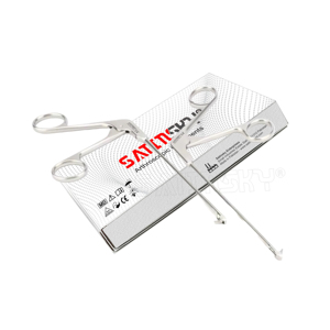 เครื่องมือผ่าตัดสเตนเลสสตีลซ้ายและขวาพร้อมเข็มเจาะขนาด12.5ซม. - Product Image 4