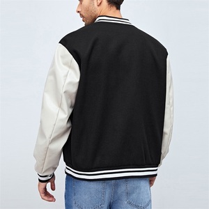 แจ็กเก็ตบอมเบอร์ผ้ากำมะหยี่ปักโลโก้สำหรับผู้ชายวิทยาลัยงาน OEM - Product Image 4