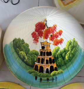 Chapeau conique vietnamien traditionnel en feuilles de palmier tissées à la main pour l'ombrage du soleil, port quotidien, fabriqué au Vietnam - Product Image 5