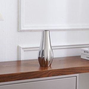 Arreglo de flores artificiales de hierro moderno hecho a mano, jarrones de hierro negro, adornos de decoración del hogar personalizados para sala de estar - Product Image 5