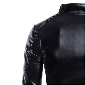Bonne vente hommes vestes en cuir à vendre coupe-vent en cuir personnalisé matériel fait hommes vestes à manches longues pour le prix bon marché - Product Image 5