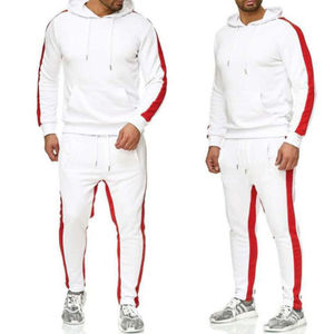 Offre Spéciale Respirant Blanc Hiver Survêtement Ensemble pour Hommes et Femmes Imprimé Logo Conception Hiver Jogging Sweat-Vente En Gros - Product Image 3