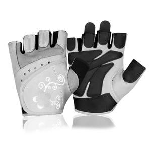 Gants de cyclisme demi-doigts pour femmes 2024 avec paume et doigts protecteurs en cuir PU durable, couleurs et tailles personnalisables, nouveau design, moins de doigts libres - Product Image 2
