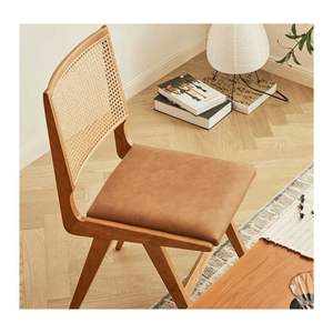 Chaises nordiques modernes de salle à manger de restaurant de rotin bon marché de vente en gros de pièce extérieure pour la table à manger à partir de données d'or de 99 - Product Image 5