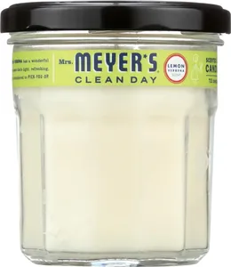 Mrs. MEYER'S Clean DAY Lemon Verbena Soy <b>Candle</b>, 7.2 oz <b>Large</b> Glass, 7.2 oz, Pack Of 2 - Product Image 1