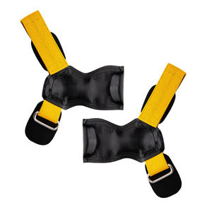 Coussinets d'entraînement d'haltérophilie de poignée de gymnastique en peau de vache sangles de poignet réglables Protection professionnelle antidérapante pliable écologique - Product Image 4