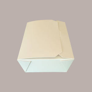 60 Pcs Medium Cream Disposable <b>Lunch</b> <b>Box</b> 180x120H50 for Takeaway Food - Product Image 3