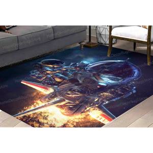 Alfombra con Estampado de Astronauta: Decoración Moderna para Sala de Estar, Comedor, Habitaciones Infantiles, Alfombra Goblen - Product Image 2