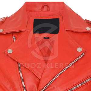 แจ็กเก็ตหนังแฟชั่นสำหรับผู้ชายเสื้อแจ็คเก็ตหนังแท้สำหรับผู้ชายดีไซน์ใหม่มีโลโก้ตามสั่ง - Product Image 3