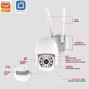 HD CCTV IP <strong>Camera</strong> PTZ Cameras <strong>Wifi</strong> YCC365 Plus Tuya App1/<strong>2</strong>/3mp Electric <strong>Android</strong> Rechargeable Battery Home Security <strong>Camera</strong> H.264 - Product Image 4